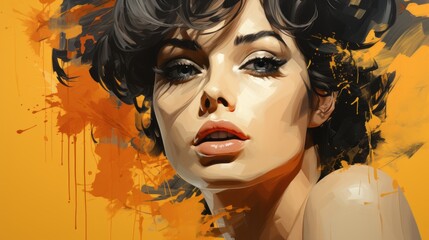 creative person vivid portrait © stasknop