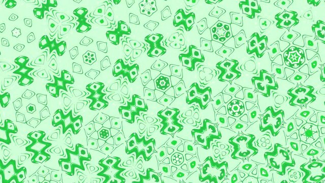 kaleidoscope green abstract animation