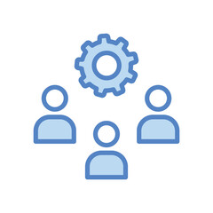 Training icon isolate white background vector stock illustration.
