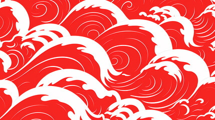 Japanese wave PPT background poster wallpaper web page