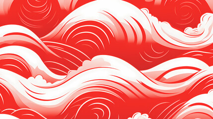 Japanese wave PPT background poster wallpaper web page