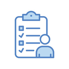 Requirment icon isolate white background vector stock illustration.