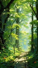 Fototapeta na wymiar wonderful forest