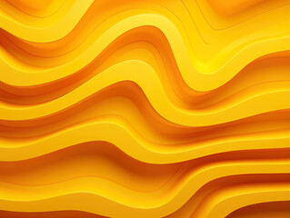 Yellow elegant 3d texture waves curve backround. Generative Ai