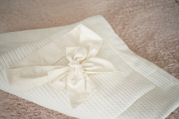 Blanket, towel for baptism of a newborn.
