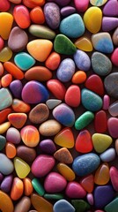 Fototapeta na wymiar colorful pebbles background