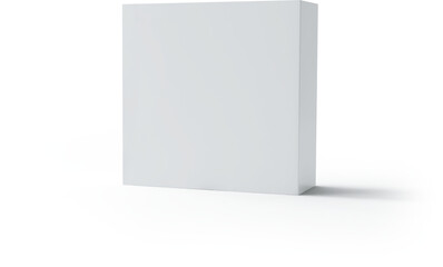 Close up view isolated of product paper box.