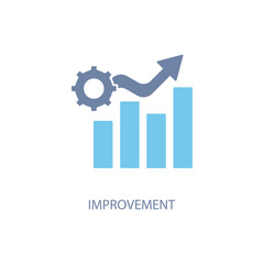 Improvement concept line icon. Simple element illustration.Improvement concept outline symbol design.