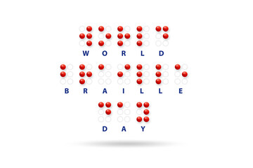 Concept of world braille day