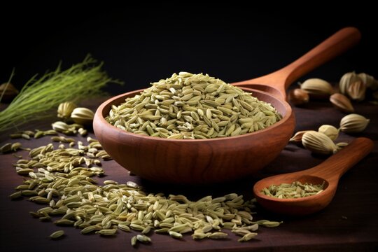 Cardamom and fennel seeds