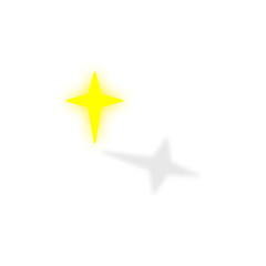 A big bright star casts a soft shadow