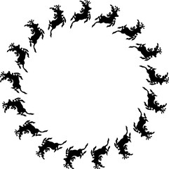 Christmas wreath frame.