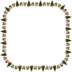 Christmas wreath frame