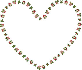 Christmas wreath frame