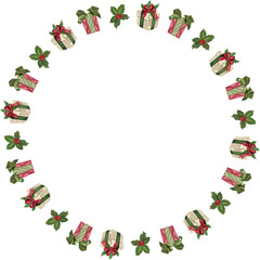 Christmas wreath frame
