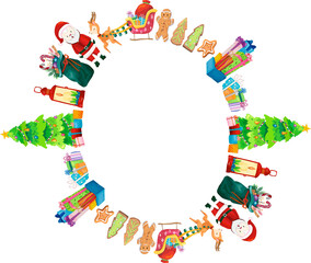 Christmas wreath frame