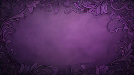 Purple retro frame PPT background poster wallpaper web page