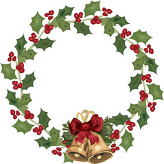 Christmas wreath for decoration.