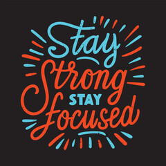 Motivational poster inspirational quote lettering design vector