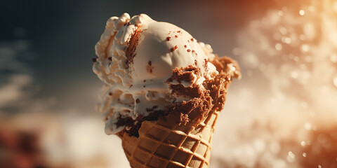 Ice cream closeup