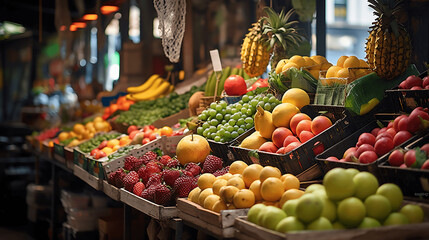 Fototapeta na wymiar fruits and vegetables