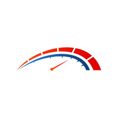 Obraz premium Rpm speed logo vector