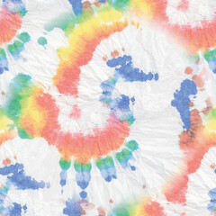 Tie Dye Round. Seamless Vector Peace. Tshirt Tiedye Pattern. Spiral Rainbow Tiedye. Green Color Swirl Background. Red Swirl Pattern. Bright Tie Dye. Pink 1960 Tye Dye. Psychedelic Vector Watercolor