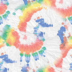 Tie Dye Round. Seamless Vector Peace. Tshirt Tiedye Pattern. Spiral Rainbow Tiedye. Green Color Swirl Background. Red Swirl Pattern. Bright Tie Dye. Pink 1960 Tye Dye. Psychedelic Vector Watercolor