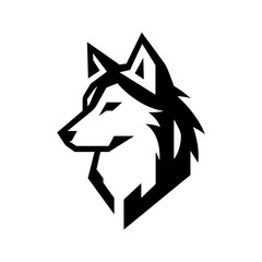 wolf head icon vector logo