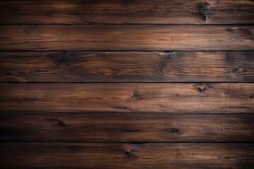 Fototapeta premium Dark Wooden Background - Created with generative AI tools