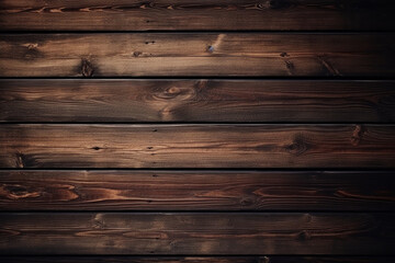 Fototapeta premium Dark Wooden Background - Created with generative AI tools