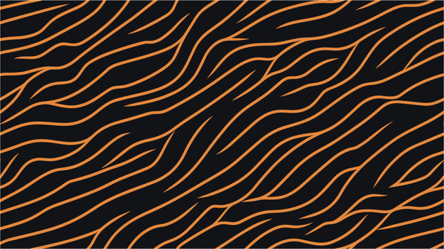 OPTICAL ILLUSION BACKGROUND VECTOR DESIGN. Linear Textile Pattern. Wallpaper. Groovy wave print. Vector illustration. Abstract doodle modern aesthetic contemporary pattern. Seamless.