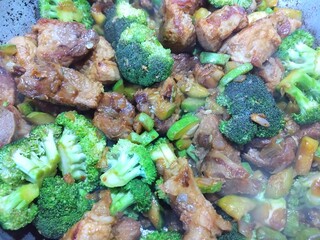 Hot stew with vegetables