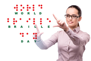 Concept of world braille day