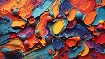 acrylic paint splash pattern background