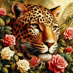 close up of a leopard. IA Generativa