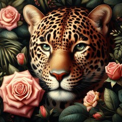 close up of a leopard. IA Generativa