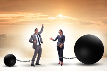 Concept of inequality between women and men