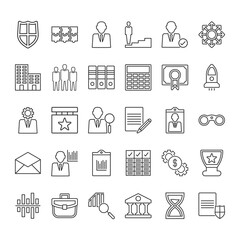 Business and Management Icon Set