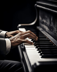 playing the piano