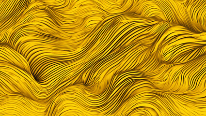 Abstract yellow waves