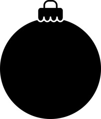 Christmas ball icon. Holiday symbol. PNG