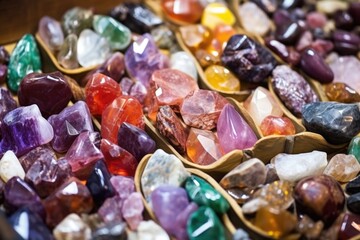 collection of sorted rough ethically sourced gems