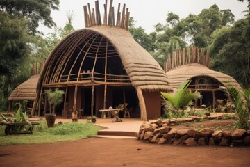 indigenous home constructed of natural materials