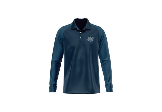 Long Sleeve Polo Raglan Mockup