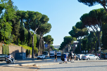 Rome city is the capital of Italy for holidays all year round... Rome city, Italy, 08-05-2017