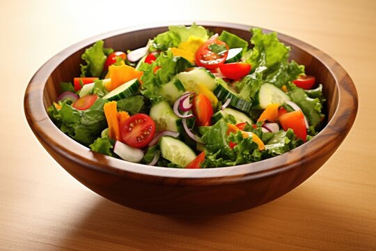 picture of a salad with fresh mixed vegetables