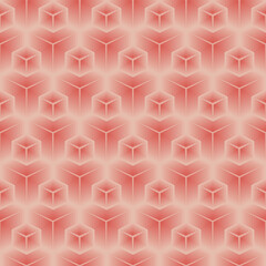 seamless geometric pattern with the effect of visual illusion