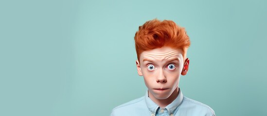 Teenager takes playful closeup portrait