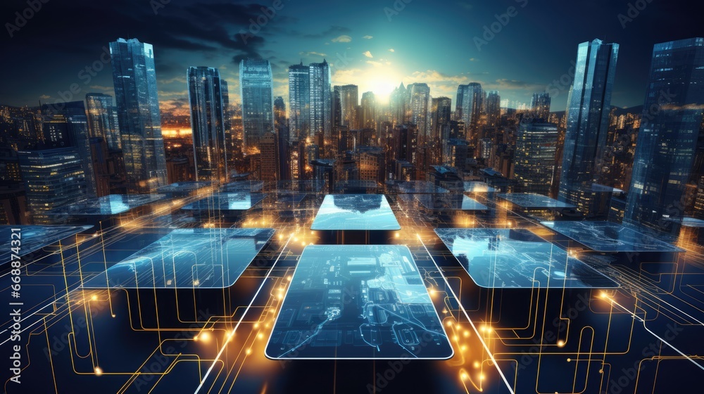 Wall mural analyze the concepts of digital transformation and its effects on it infrastructure